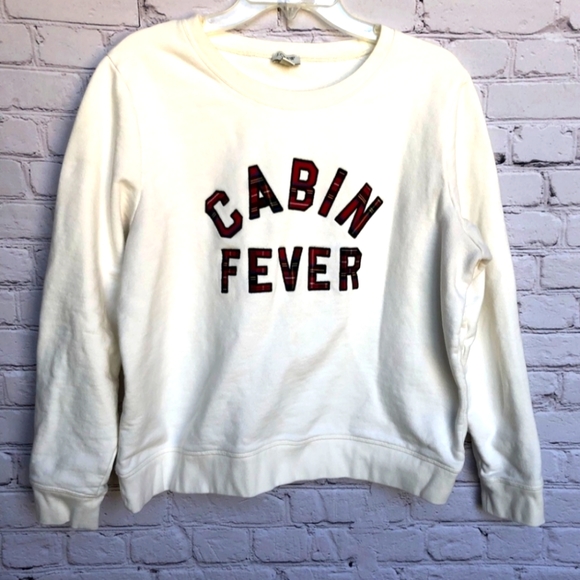 J.CREW Cabin Fever Crew Neck Sweatshirt Size M - Picture 2 of 6